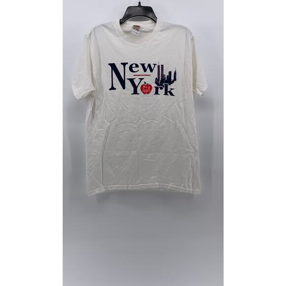 Fruit of the Loom Other - FRUIT OF THE LOOM Men's White New York Logo Crewneck Short Sleeve T-Shirt SZ M